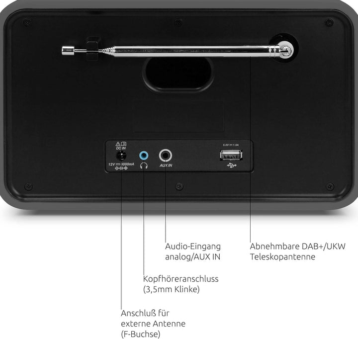 TechniSat DIGITRADIO 586 – DAB+ Hybridradio (Internetradio, UKW, Bluetooth, Spotify, Wireless Chargi