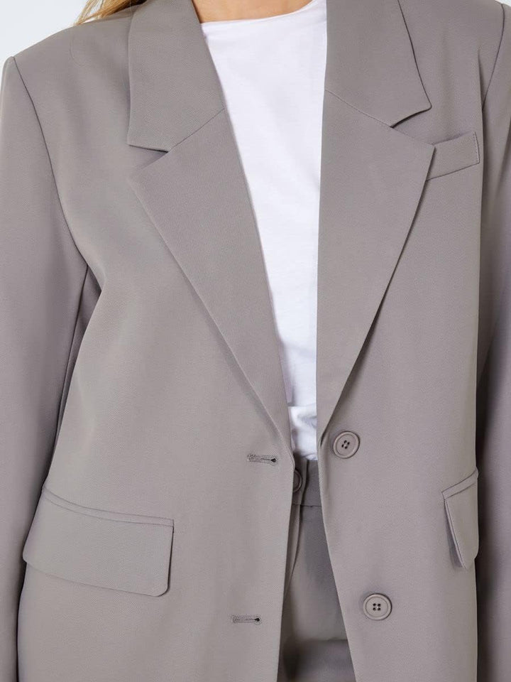 Noisy may Damen Nmmilla L/S Noos Blazer S Titanium, S Titanium