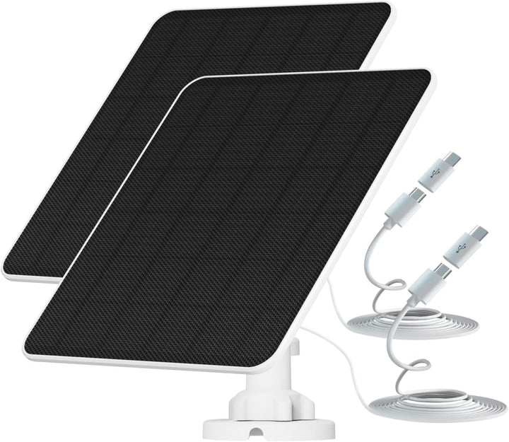 Solarpanel für Akku Überwachungskamera Aussen, 6W USB-Solarmodul kompatibel mit batteriebetriebener