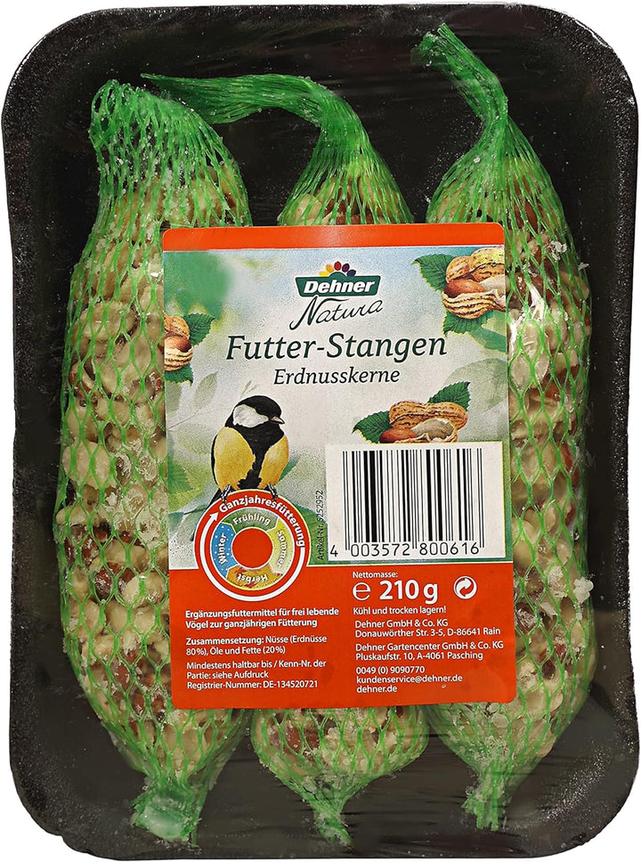 Dehner Natura Wildvogelfutter Futterbuffet Maxi, Streufutter und Snacks, 8-teilig