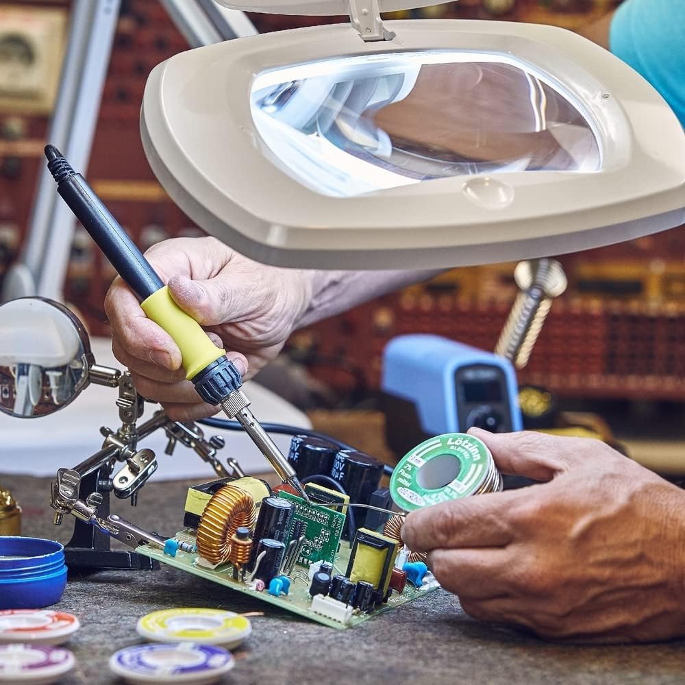 edi-tronic Digitale regelbare Lötstation 480°C 30W Lötkolben Löten Lötzinn Lötschwamm