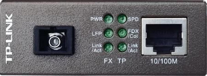 TP-Link 10/100 Mbps WDM Media Converter, Complies with 802.3u 10/100Base-TX, 100Base-FX Standards Ex