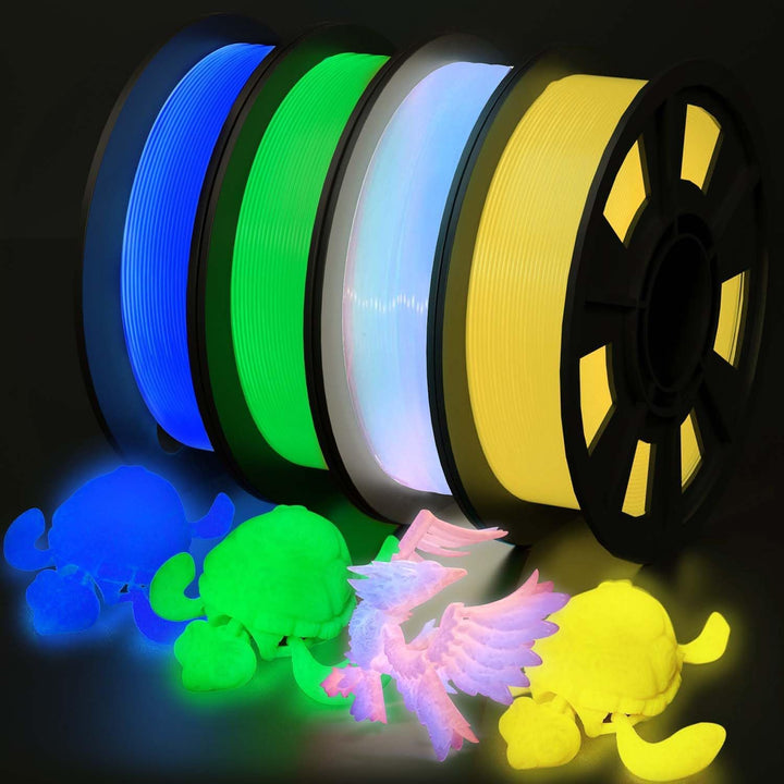 YOUSU Glow in the Dark PLA Filament 1.75mm,leuchtet im Dunkeln,3D Printer Filament 1 kg (2.2 lbs), P