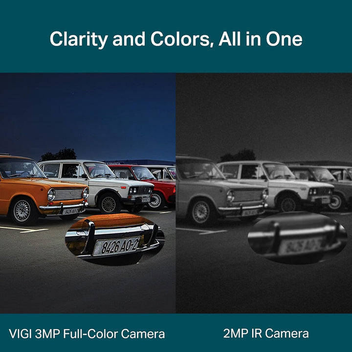 TP-Link VIGI C330 6 mm Objektiv Smart Outdoor Sicherheitskamera | 3 MP HD Vollfarb-Netzwerkkamera |