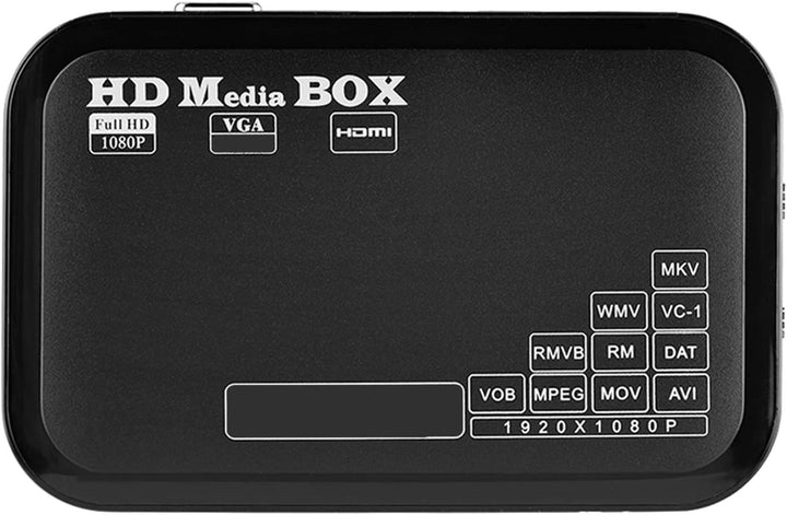 1080P Media Player-Box, Full HD Mini-Box Unterstützung für Video-Media-Player MKV, AVI, TS/TP, M2TS,