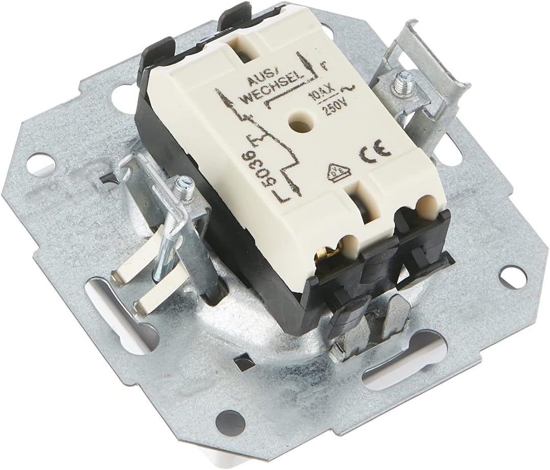 Kopp 650602089 Paris Universalschalter, arktis, Weiss (Packung mit 5) 1 Stück (Packung mit 5) arktis