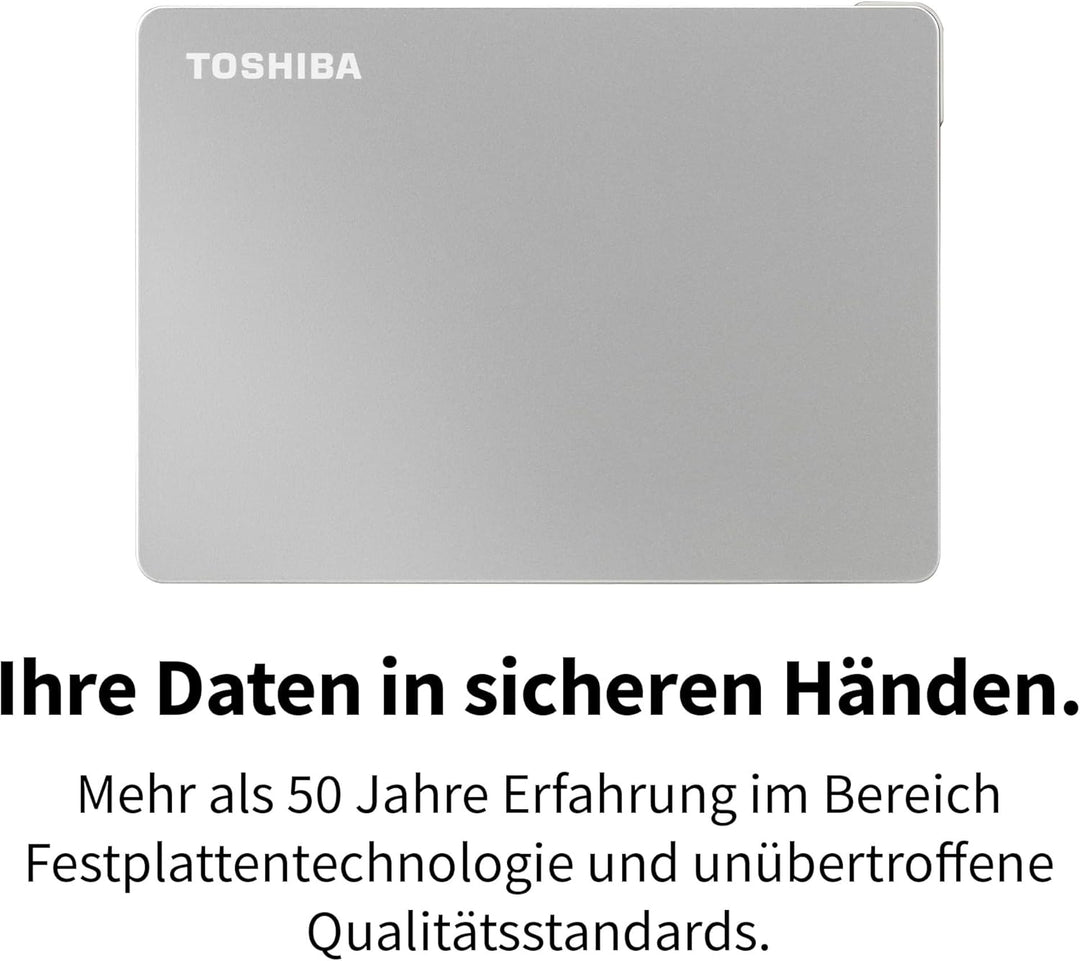 Toshiba 4TB Canvio Flex Portable External Hard Drive for Mac, Windows PC and Tablet use, compatible
