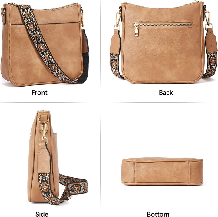 BOSTANTEN Damen Handtasche Kleine Umhängetasche aus PU Leder Schultertasche für Frauen Crossbody Bag