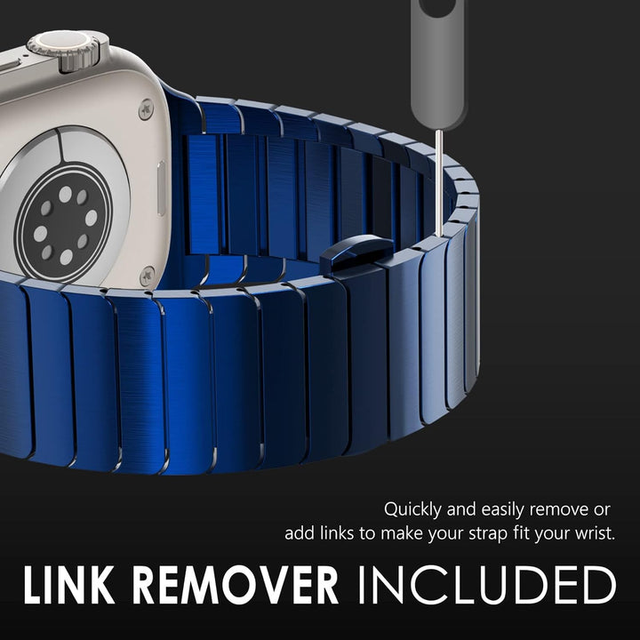 NewWays 49mm 45mm 44mm 42mm Kompatibel mit Apple Watch Armband,Edelstahl Gliederarmband ErsatzarmbÀn