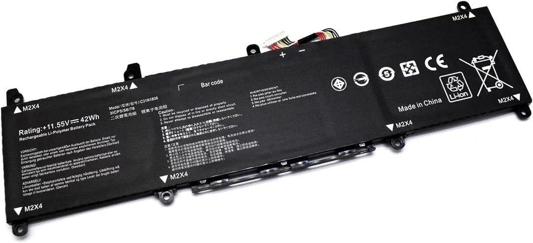 ASKC 42Wh C31N1806 Laptop Akku für ASUS VivoBook S13 X330FA X330FN X330FL X330UA X330UN S330UA S330F
