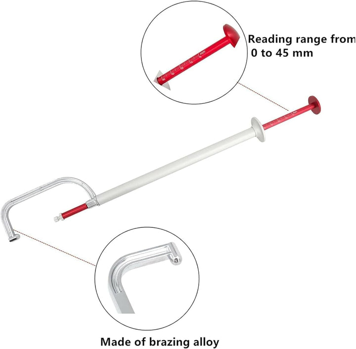 Bremsscheiben-Messwerkzeug, Auto-Bremsscheiben-Messwerkzeug 0 Bis 45 Mm, Schnelle, Genaue Erkennung,