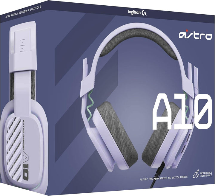 ASTRO A10 Gaming-Headset Gen 2 Kabelgebundenes Headset, Over-Ear-Gaming-Kopfhörer, Flip-to-mute-Mikr