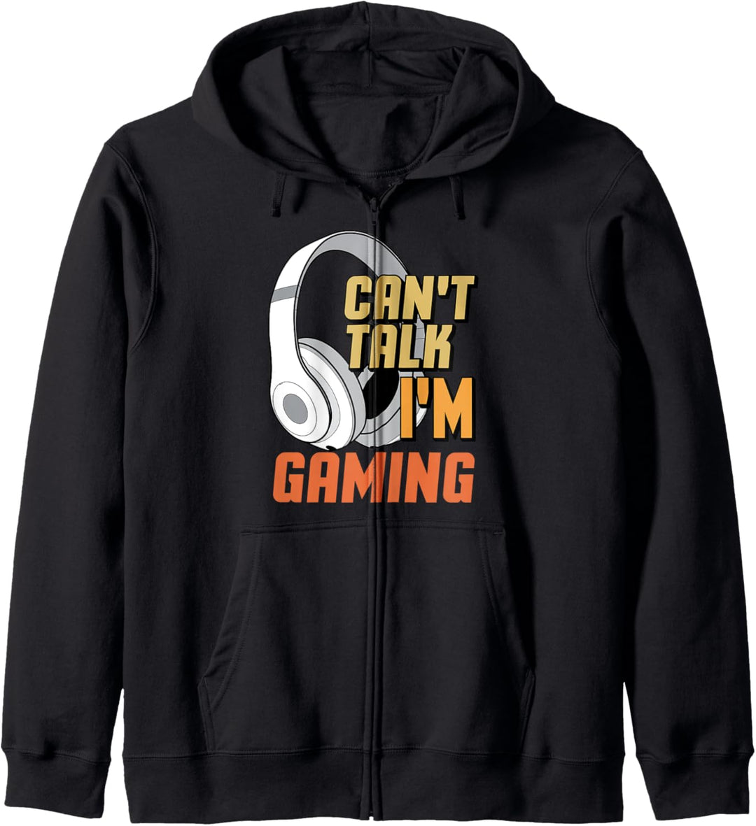 Can't Talk I'm Gaming Headset Kapuzenjacke