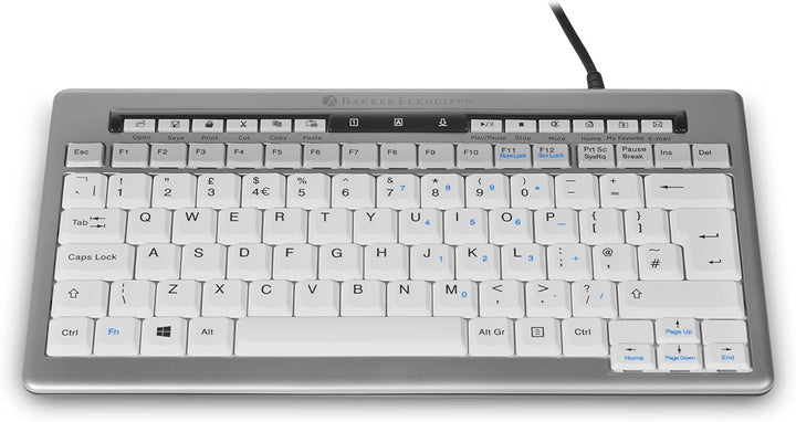 BakkerElkhuizen S-Board 840 Compact Keyboard - Kompakte Tastatur - Computer Tastatur - USB Anschluss
