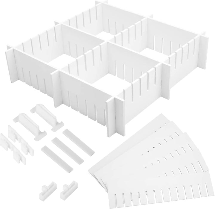 TOPBATHY Stück Schubladenteiler 47 x 9 cm, verstellbarer Schubladen-Organizer, Socken-Organizer, sch
