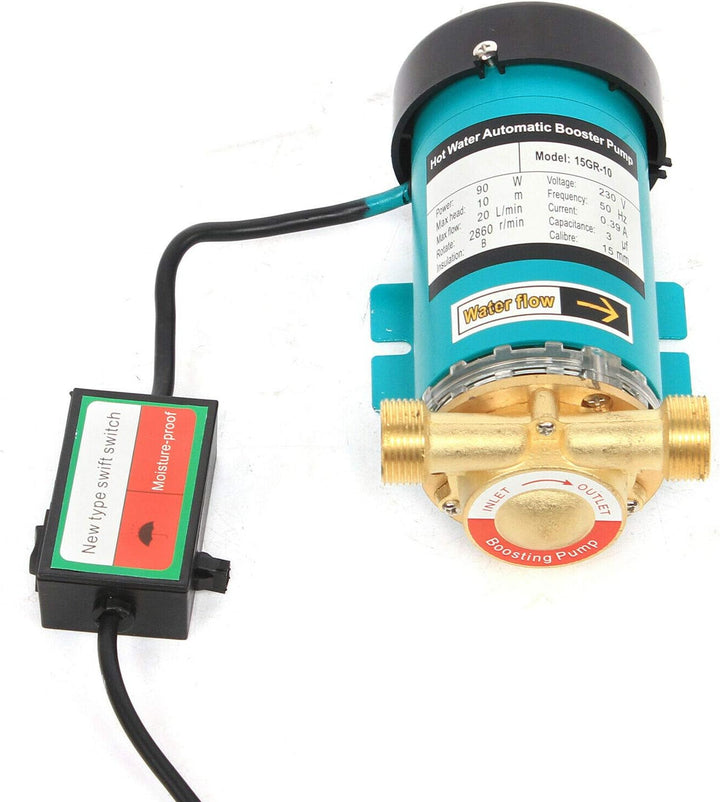 Druckerhöhungspumpe, 120W 25L Umwälzpumpe Heisswasserpumpe 220V Wasserpumpe Hauswasserwerk Automatis