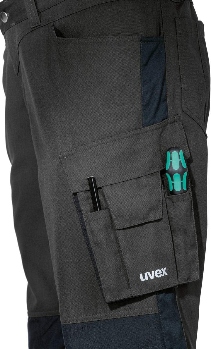 Uvex Perfexxion Premium 3852 Herren-Arbeitshose - Braune Männer-Cargohose 28 Schiefer, 28 Schiefer