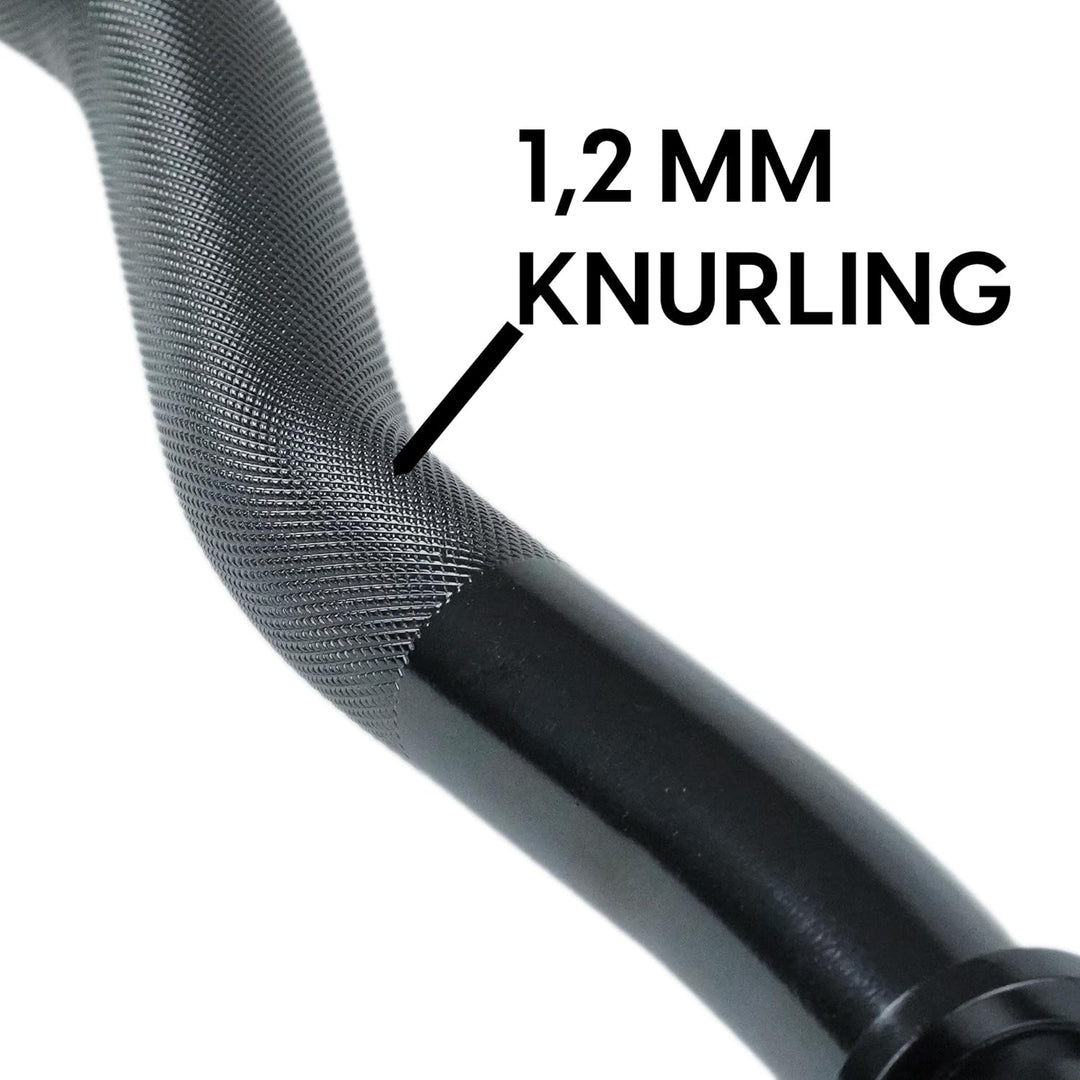 wuuhoo® Langhantelstange John - 200cm / 180 cm / 160 cm / 150 cm / 120 cm, 30mm, Stahl verchromte Ha