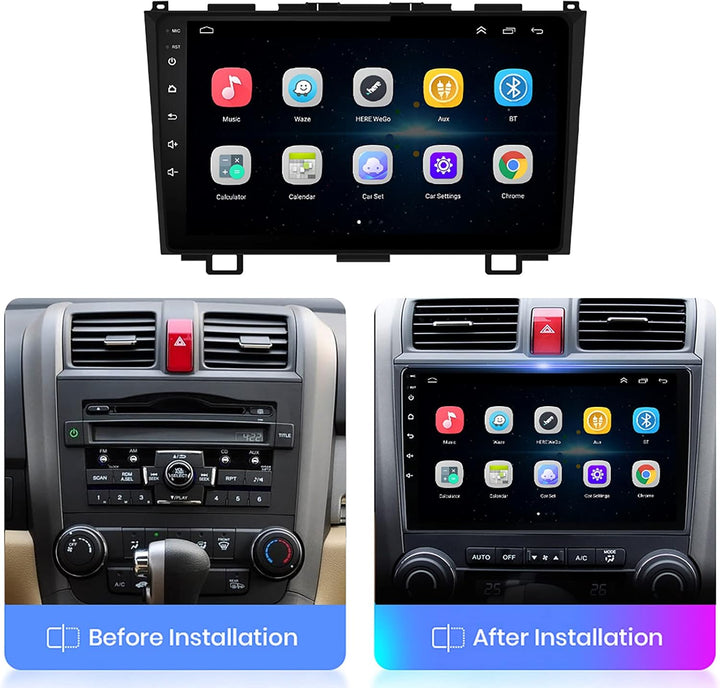 LEXXSON Android 10.1 Autoradio für Honda CRV 2007-2011 | 9 Zoll IPS Touchscreen High Definition Auto