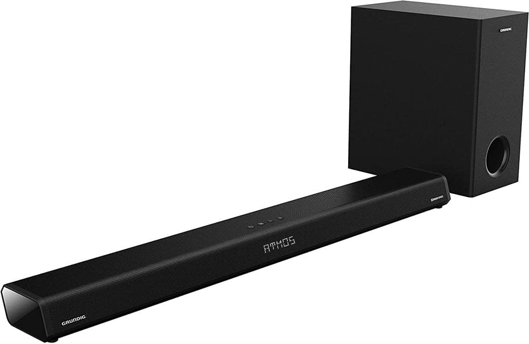 Grundig DSB 2000 Dolby Atmos Soundbar mit Subwoofer, Slim Design, 2.1 Kanal Dolby Atmos, 280 Watt ma