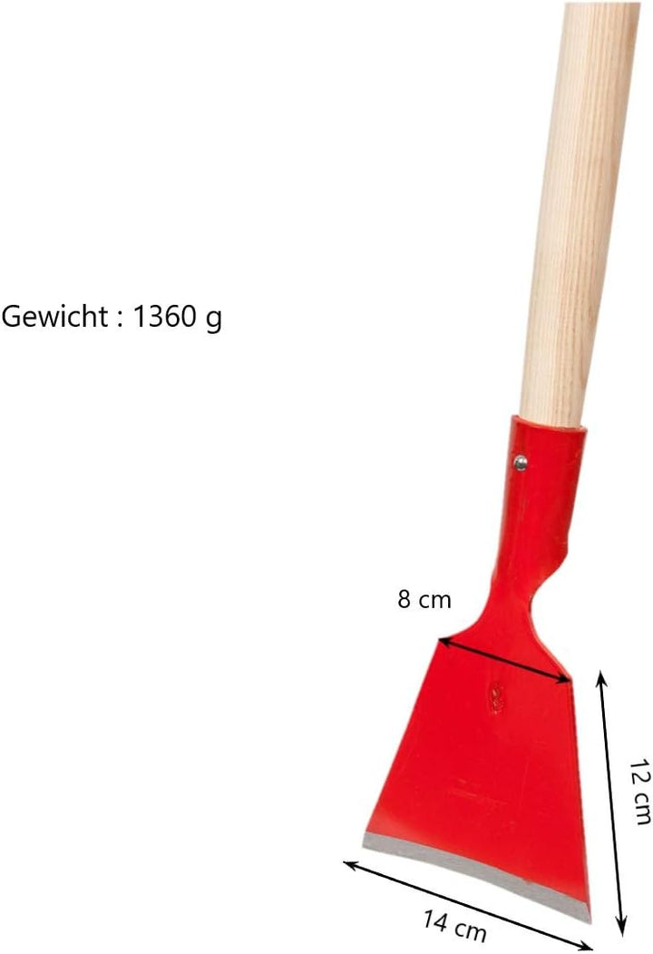 SHW-FIRE Profi-Rindenschäler in Bayerischer Form mit 140mm Breite und 120mm Holzstiel Bayerische For