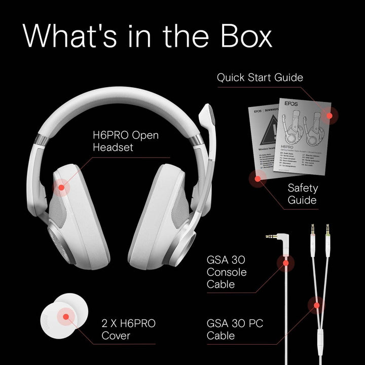 H6Pro Open Weiss Weiss H6Pro Open Back Weiss, Weiss H6Pro Open Back Weiss