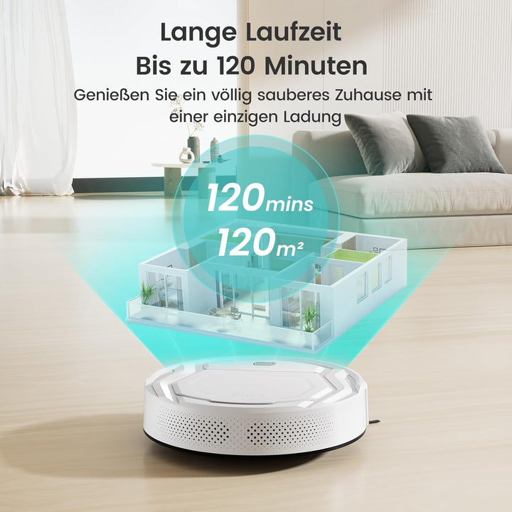LEFANT Saugroboter, Superschlank Staubsauger Roboter mit Starke Saugleistung, WLAN Roboterstaubsauge