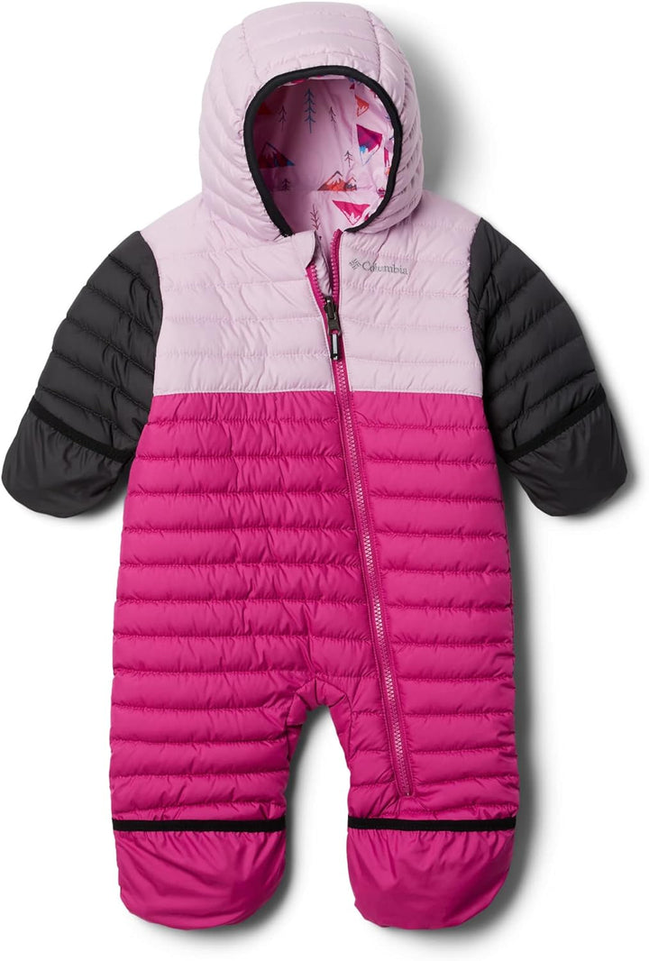 Columbia Unisex Kinder Powder Lite Reversible Bunting Schneeanzug 6/12 Wild Fuchsia, Aura, Shark, 6/
