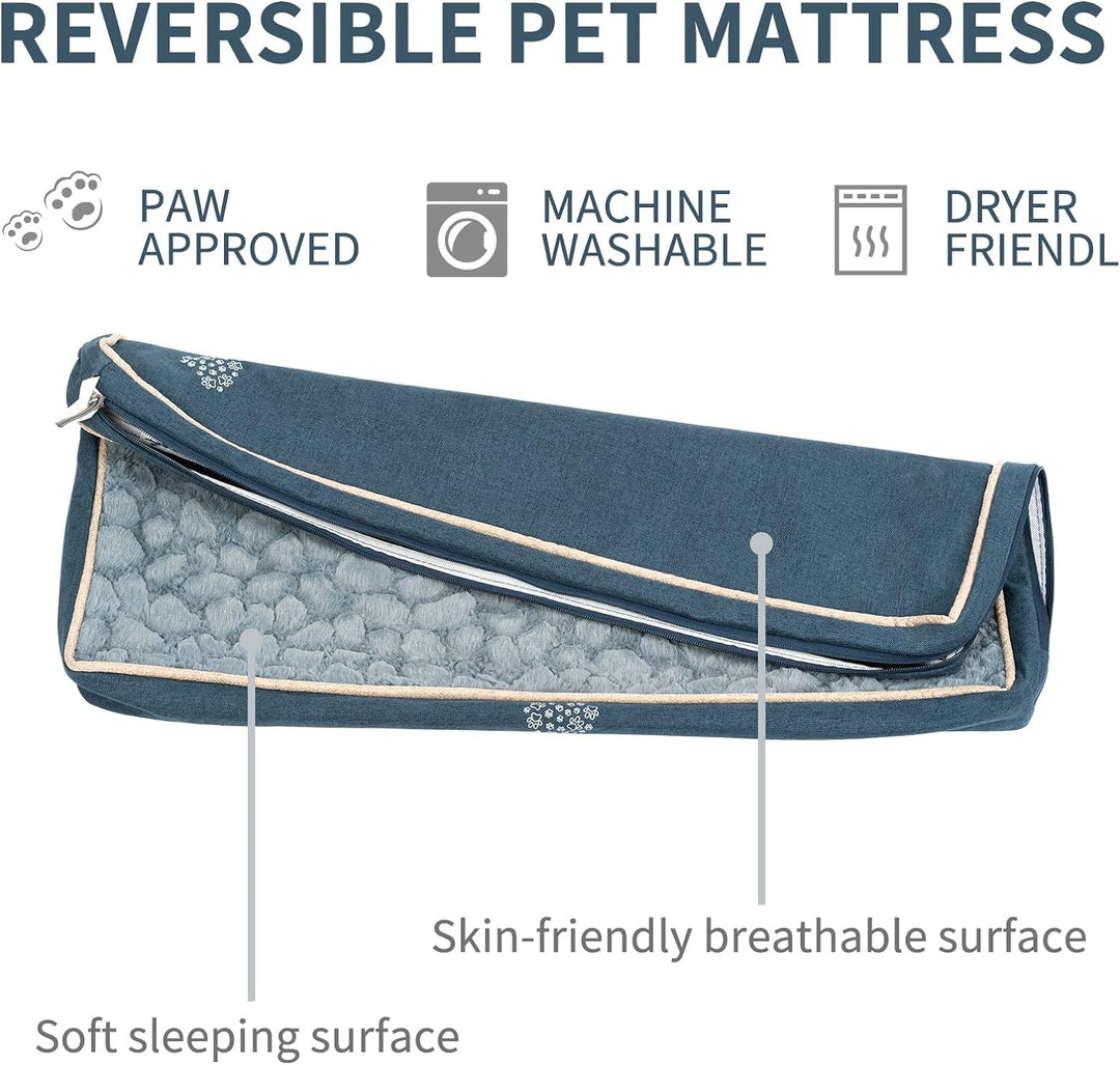 VANKEAN Hundebett wasserdichte Reversible (Kühl und Warm), Abnehmbarer Innenfutter, Flauschig Hundem
