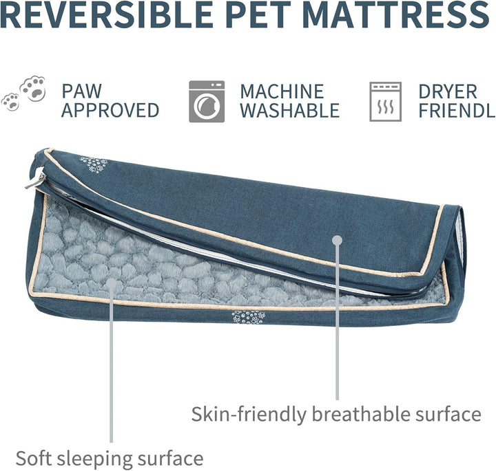VANKEAN Hundebett wasserdichte Reversible (Kühl und Warm), Abnehmbarer Innenfutter, Flauschig Hundem