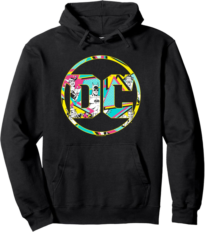 Batman 80's DC Comics Logo Pullover Hoodie