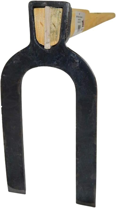 SHW-FIRE Karsthacke - Gartenhacke mit Zwei stumpfen Zinken, 135 cm Langer Eschenholzstiel - Ideal zu