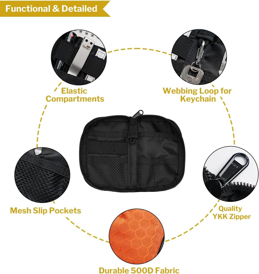 VIPERADE VE10 EDC Multitool Pouch Organizer Multifonction Durable Nylon Tool Pocket Pouch Tools Sche