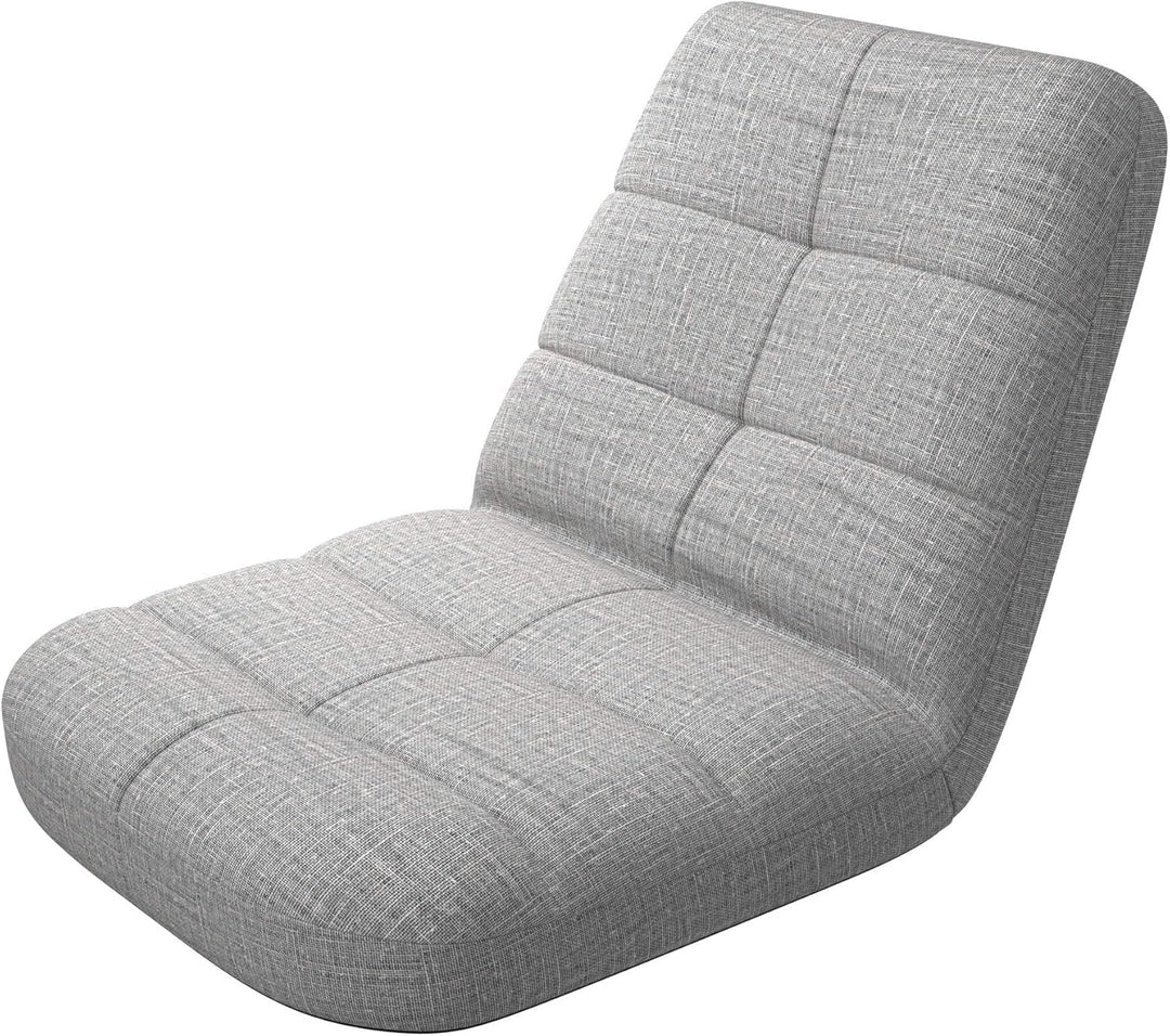 bonVIVO Easy Lounge Bodenstuhl mit Rückenlehne - Faltbarer Bodensessel, Gepolstert & Verstellbar - M