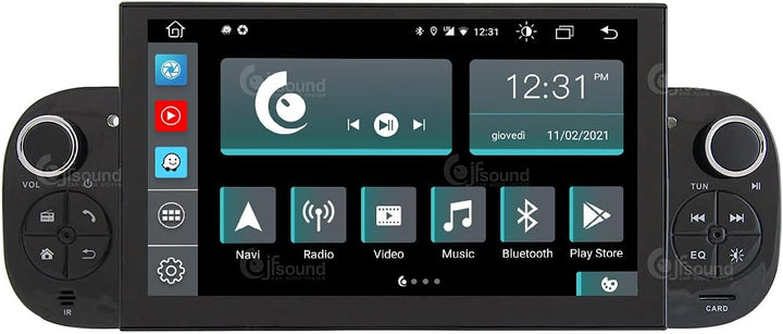 Costum fit Autoradio für FIAT Panda Android GPS Bluetooth WiFi Dab USB Full HD Touchscreen Display 7