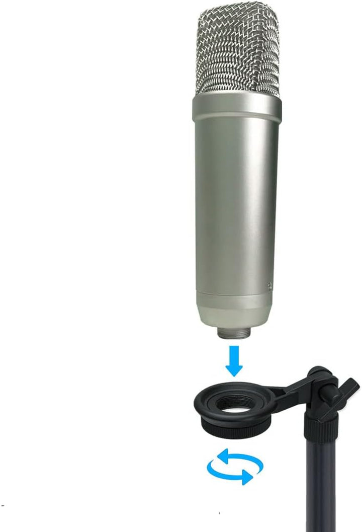 Rode NT1 5th Generation XLR USB Studio-Mikrofon Silver + keepdrum MSA033 Halterung Mit Mikrofonhalte