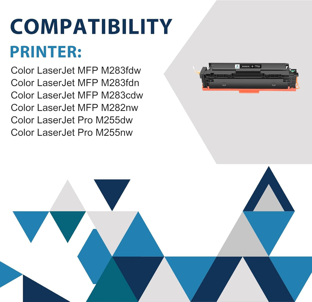 207A 207X MFP M283fdw Toner: Kompatible für HP 207A 207X Color Laserjet Pro MFP M283fdw Toner Schwar
