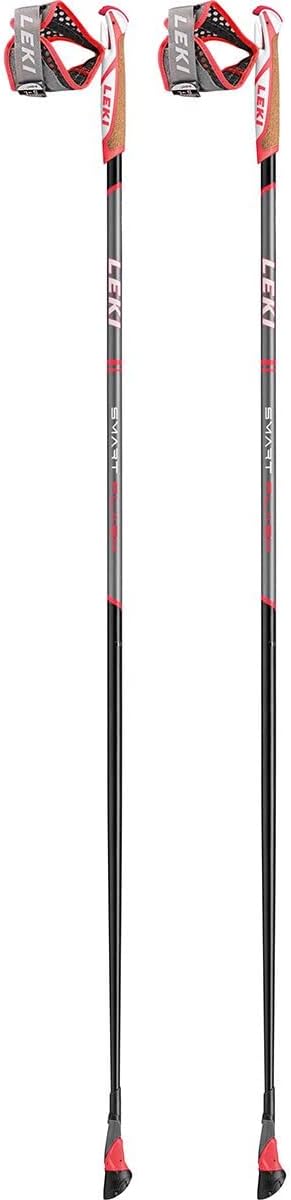 LEKI Smart Flash Stöcke 130cm schwarz-rot-weiss, 130cm schwarz-rot-weiss