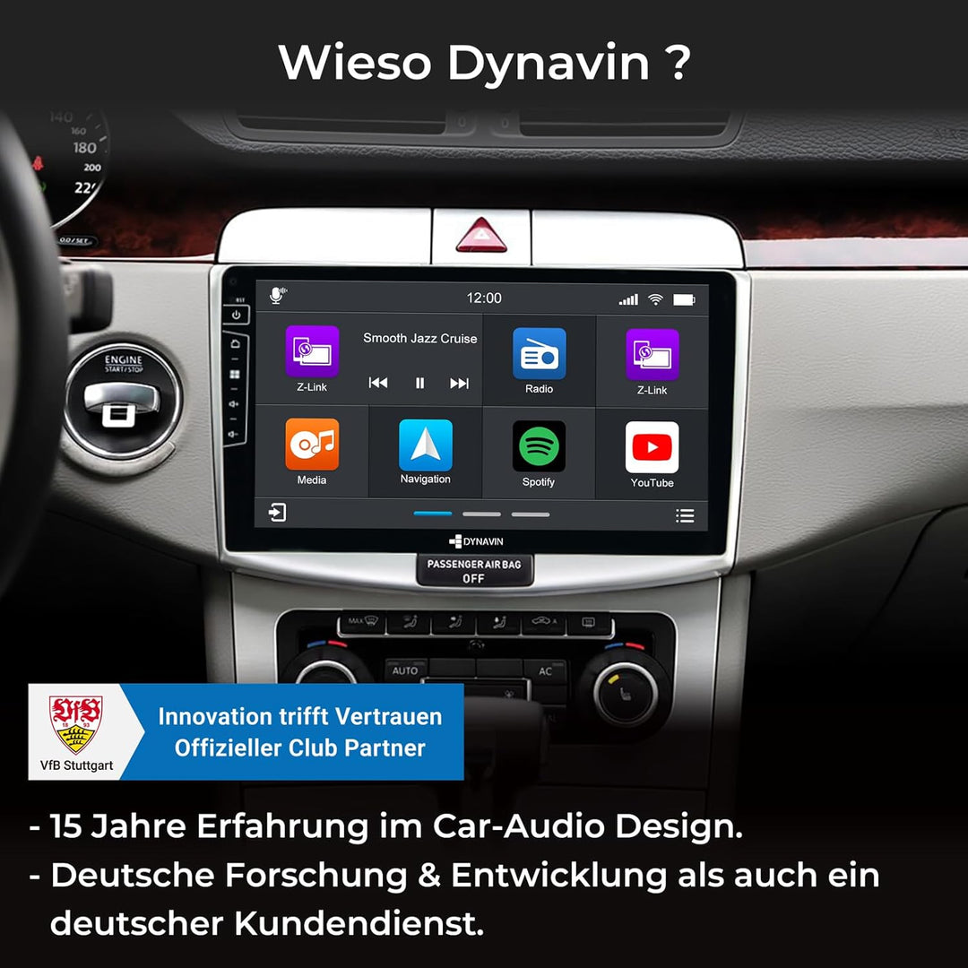 DYNAVIN Android Autoradio Navi für VW Passat B6 CC, mit 4 * 100W DSP Verstärker | DAB+ Radio; Kompat