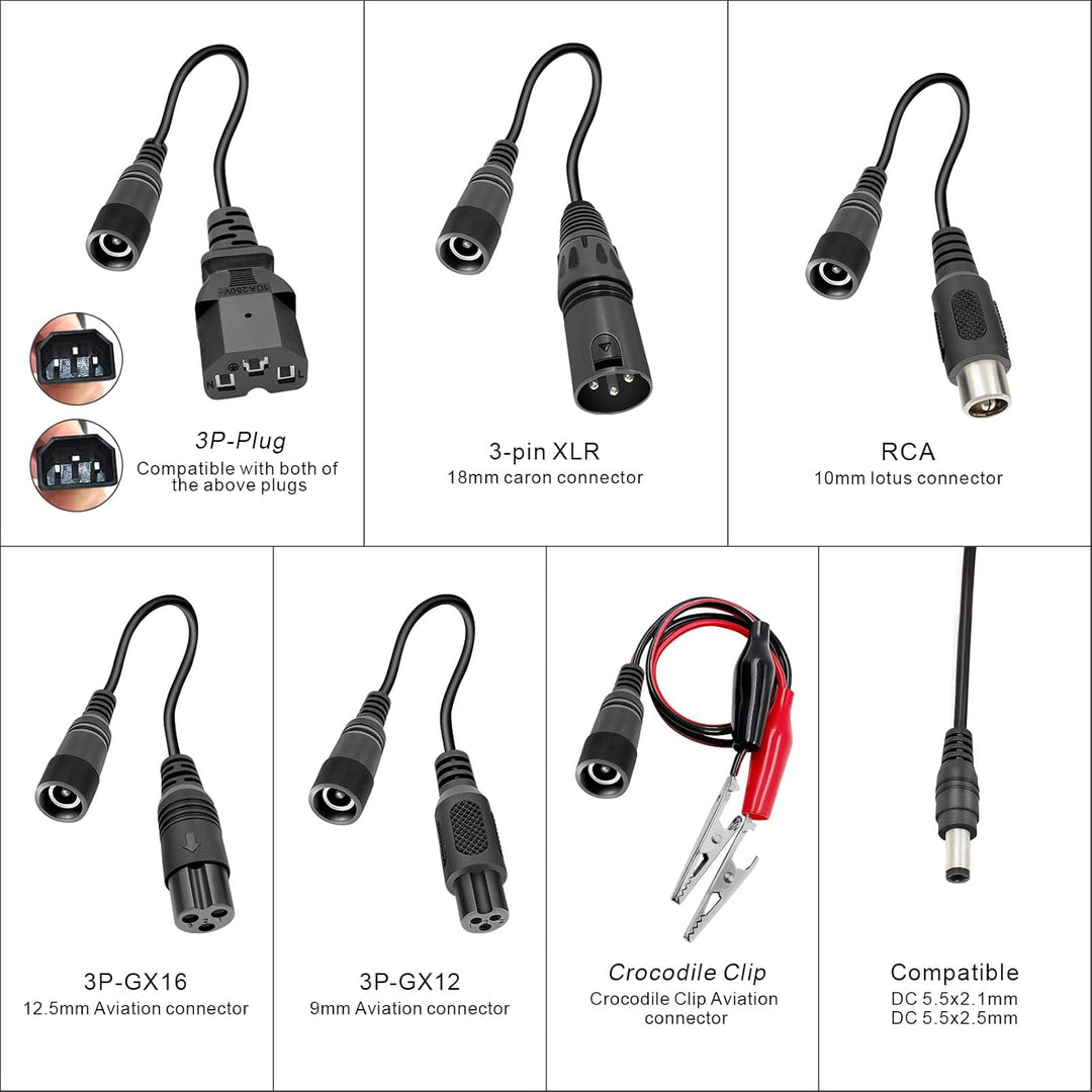 UURRPP 24V 36V 48V 60V 72V 3A Blei Säure Batterieladegerät für Razor E100 Ground Force Go Kart Elekt