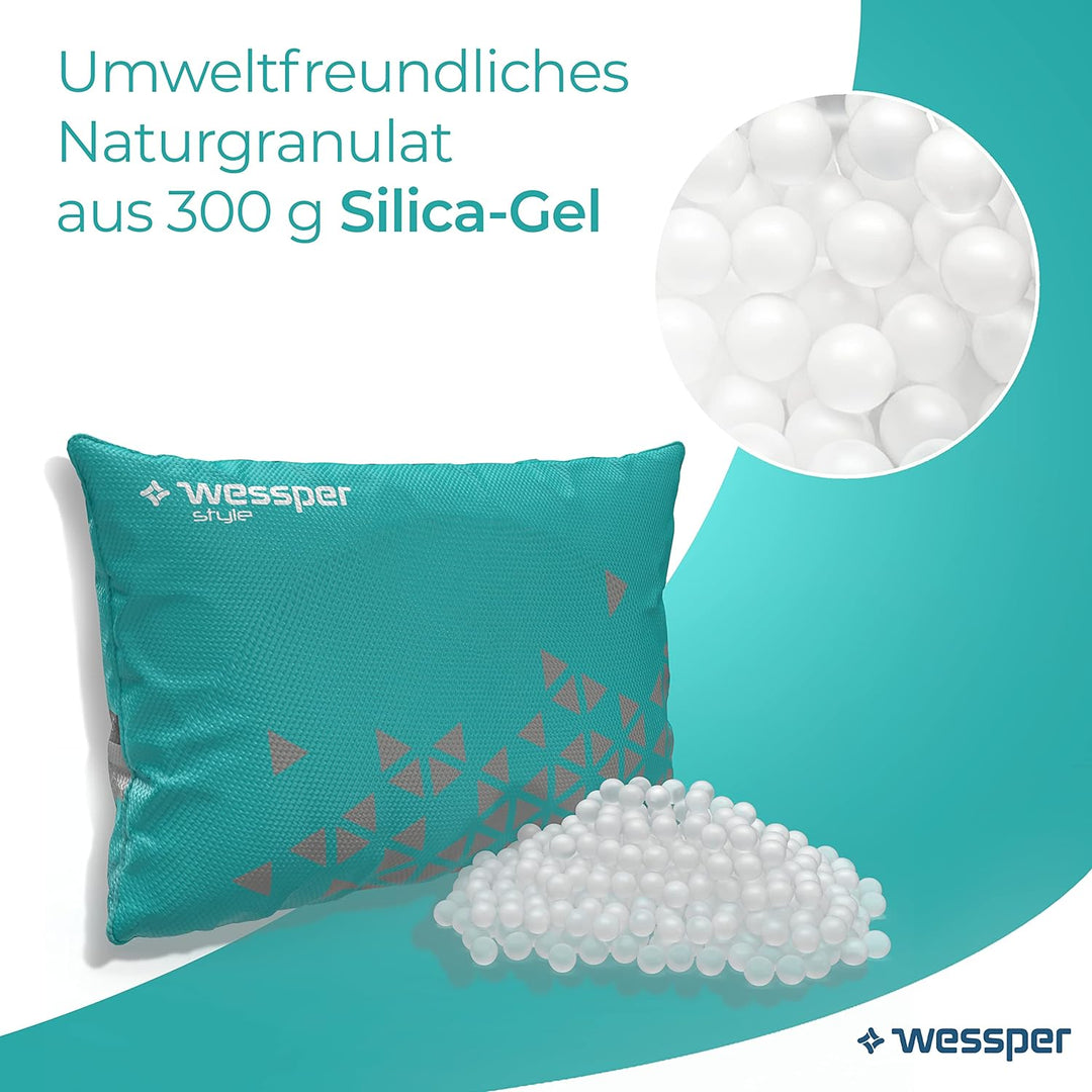 Wessper Luftentfeuchter Kissen für Innenraum, Entfeuchter Beutel Wiederverwendbar aus Silica Trocken