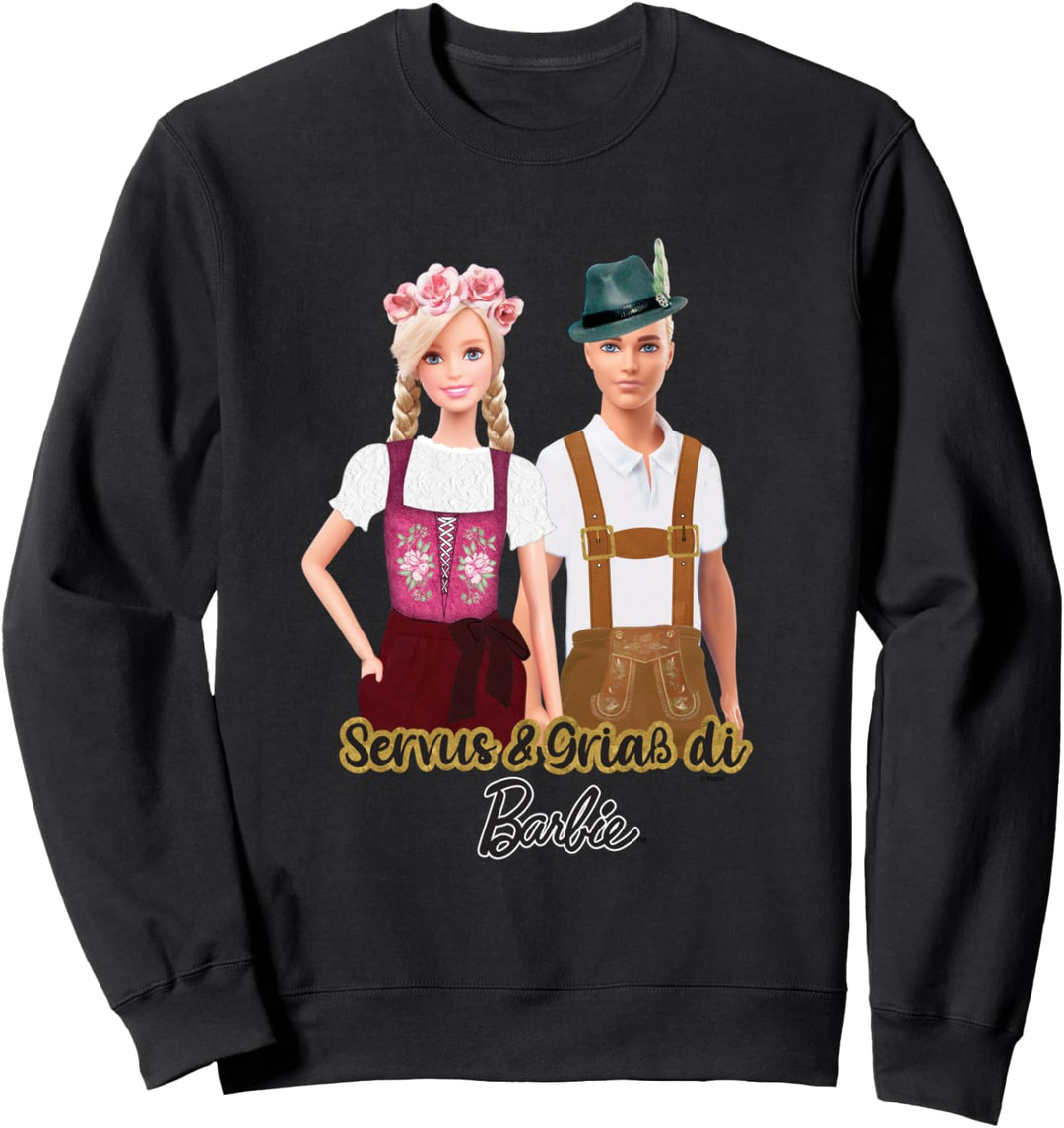 Barbie Dirndl Oktoberfest Wiesn Langarm Sweatshirt Damen Sweatshirt