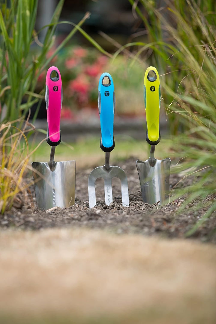 Spear & Jackson COLOURS3PSSS Colours Handwerkzeug-Set, Edelstahl, 3-teilig, 30x8x5 cm Edelstahl-Set