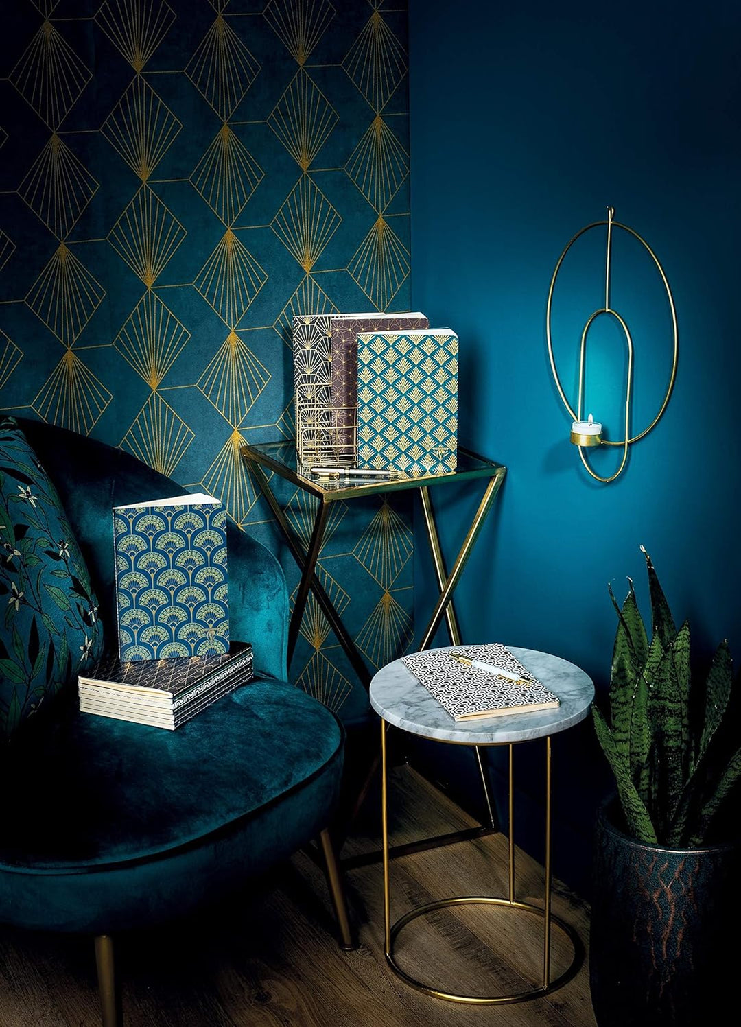 Clairefontaine 192036C - Packung mit 6 Notizheften / Notizbücher NeoDeco 14,8x21cm 48 Blatt liniert