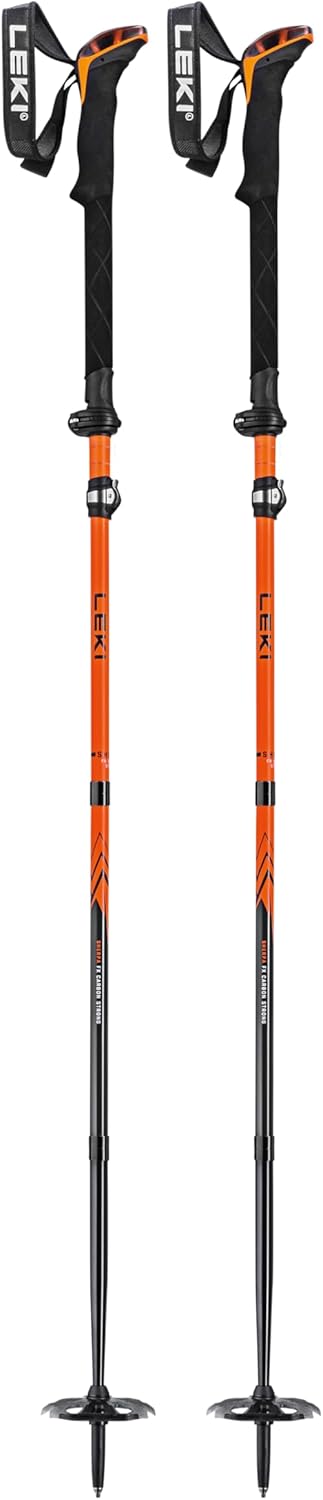 LEKI Sherpa FX Carbon Strong Skistöcke 120-140CM orange-denimblue, 120-140CM orange-denimblue