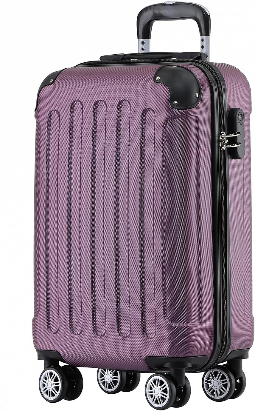 BEIBYE Hartschalen-Koffer Trolley Rollkoffer Reisekoffer Sicherheit Zahlenschloss Zwillingsrolle ABS