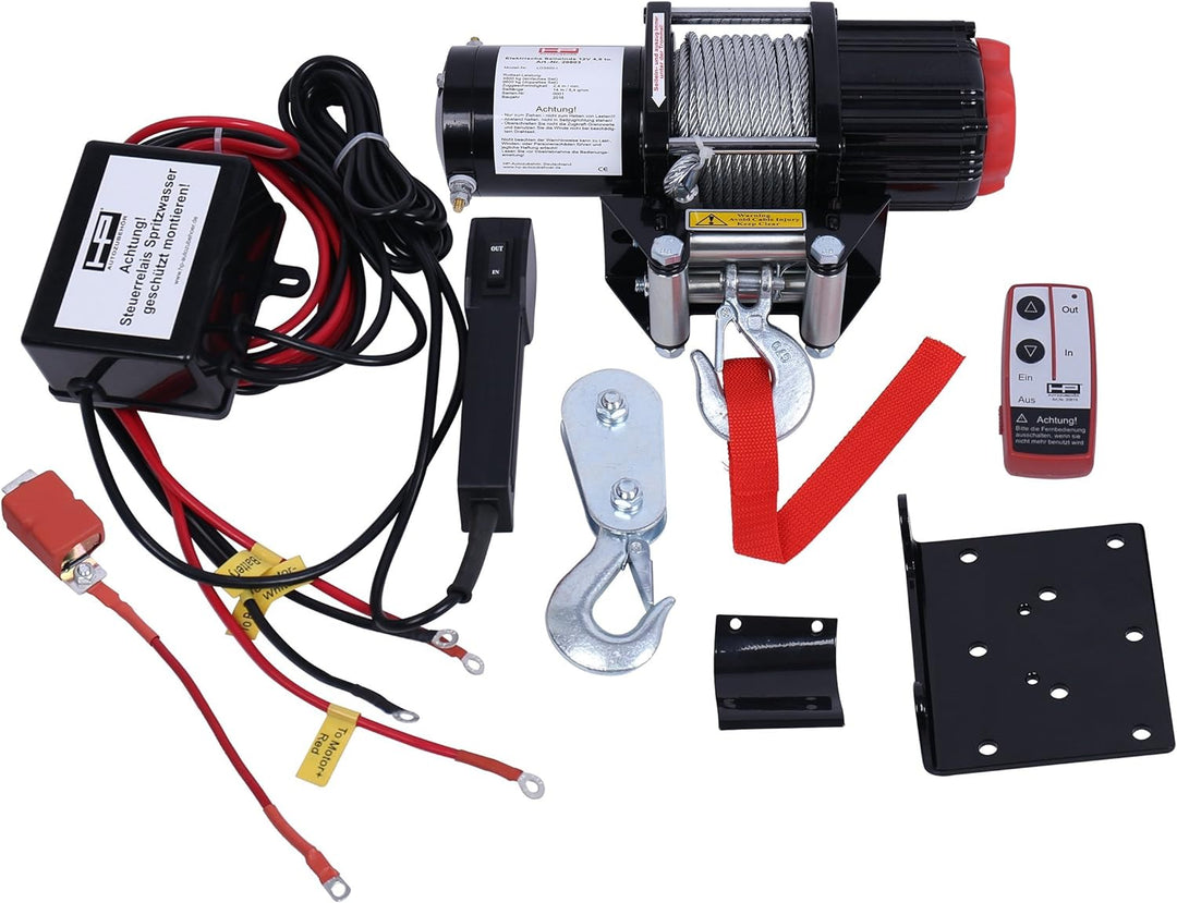 HP Autozubehör 20603 Motor-Seilwinde Profi 4.800 kg