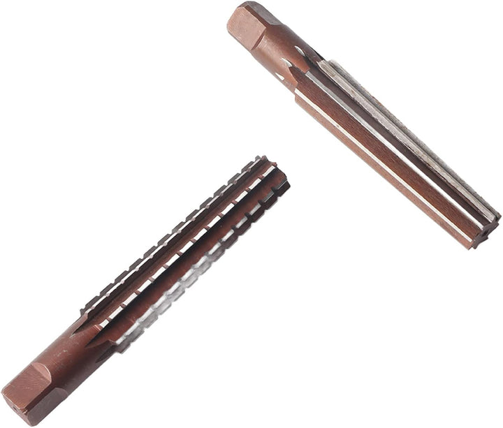 Kegel-Reibahlen-Set, 2 Stück, grob + feine Morsekegel-Reibahle, Hartstahl, Bohrreibahle, Schneidewer