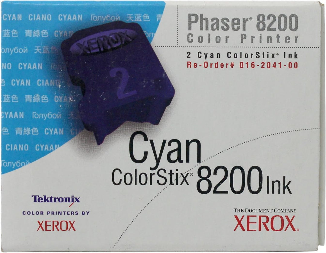 Xerox 16204100 Phaser 8200 colorstix cyan Standardkapazität 2 x 1.400 Seiten 2er-Pack