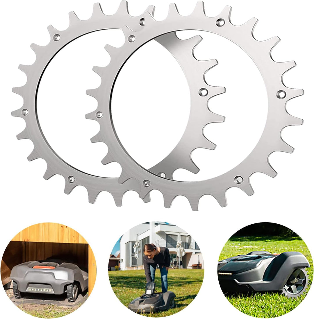 Edelstahl Spikes, 2 Stück Spikes für Bosch Indego XS 300 M700 S 500 M+700 S+500 mit 12 M4 Flachkopfs